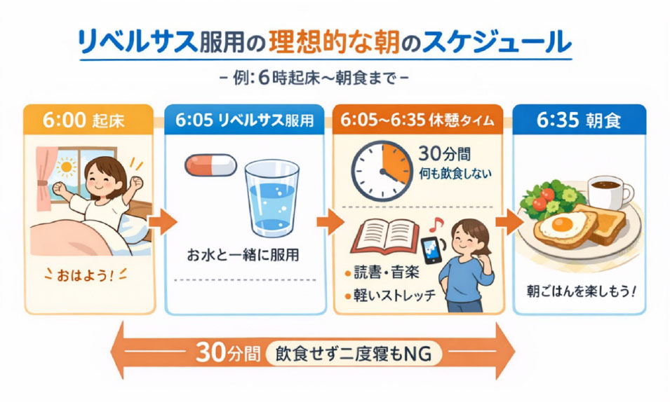 リベルサス服用の理想的な朝のスケジュール